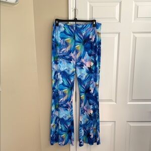 Floral Blue Women's Pants